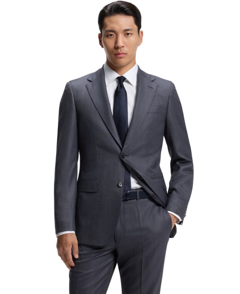 BOSS by Men's Wool 2-Piece Regular-Fit Suit