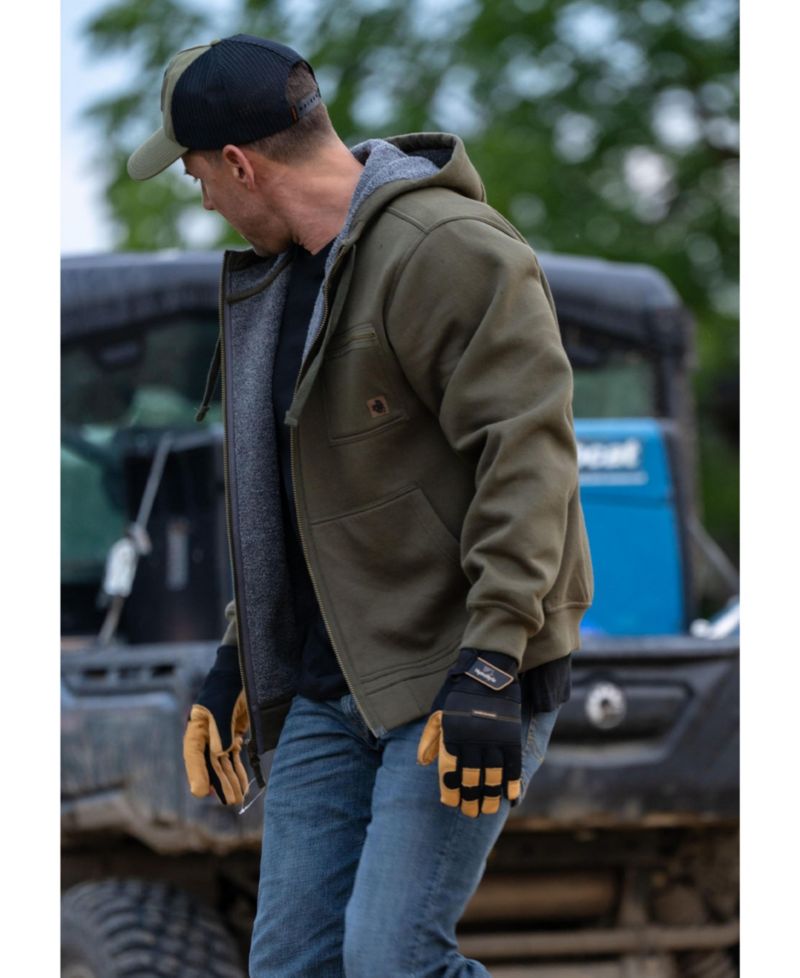 Men's North Woods Berber-Lined Relaxed-Fit Full-Zip Hoodie