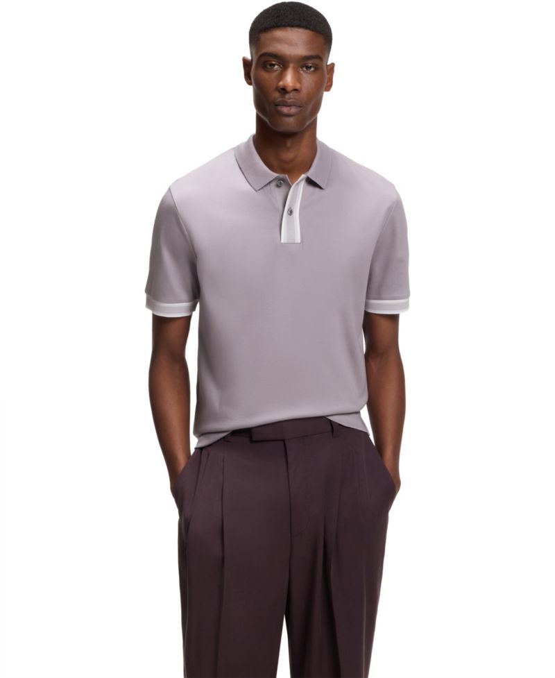 Men's Mercerized-Cotton Regular-Fit Polo Shirt