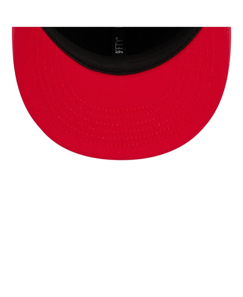 Men's and Women's Navy/Red Indiana Fever WNBA Tip-Off 2026 Metal Badge A-Frame 9FIFTY Snapback Hat