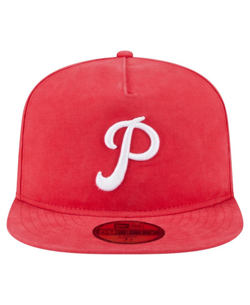 Men's Red Philadelphia Phillies Championship Side Flag A-Frame 59Fifty Fitted Hat