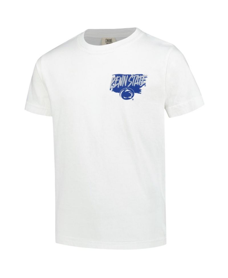 Big Boys and Girls White Penn State Nittany Lions Hyperlocal Comfort Colors T-Shirt