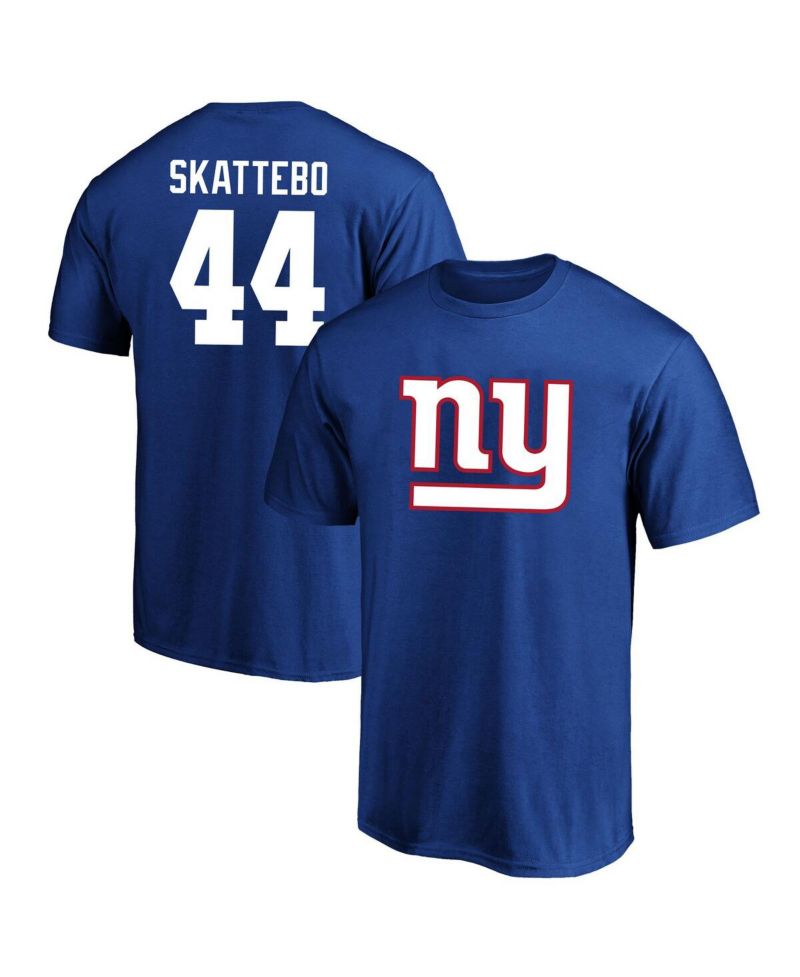 Men's Cam Skattebo Royal New York Giants Big & Tall Name & Number T-Shirt