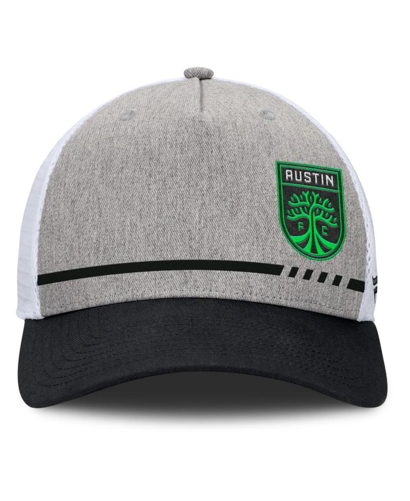 Men's Heather Gray Austin FC Low Block Trucker Adjustable Hat