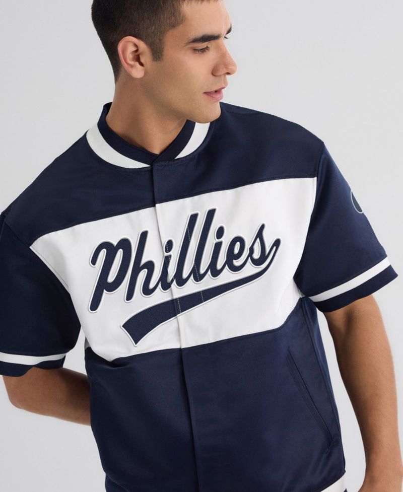Men's Philadelphia Phillies Iconic Satin Warm-Up Jacket