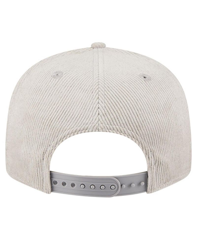 Men's Gray Detroit Lions Cord Rope Corduroy 9FIFTY Snapback Hat