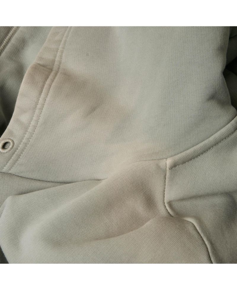 Men's Grey Logo Embroidered Cotton Hoodie
