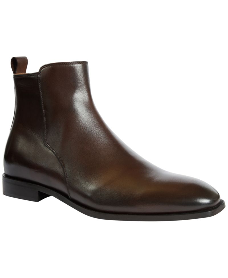Men's Marce Side Zip Leather Boots