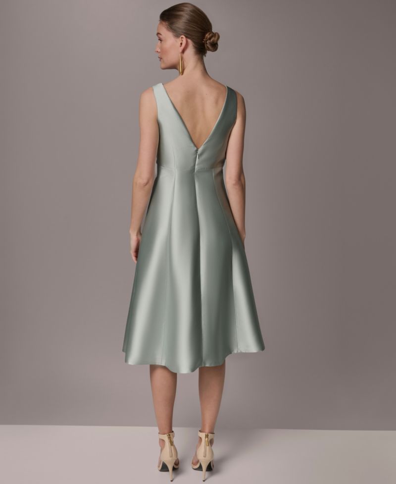 Women's A-Line Midi Dress with Hot Fix Detail