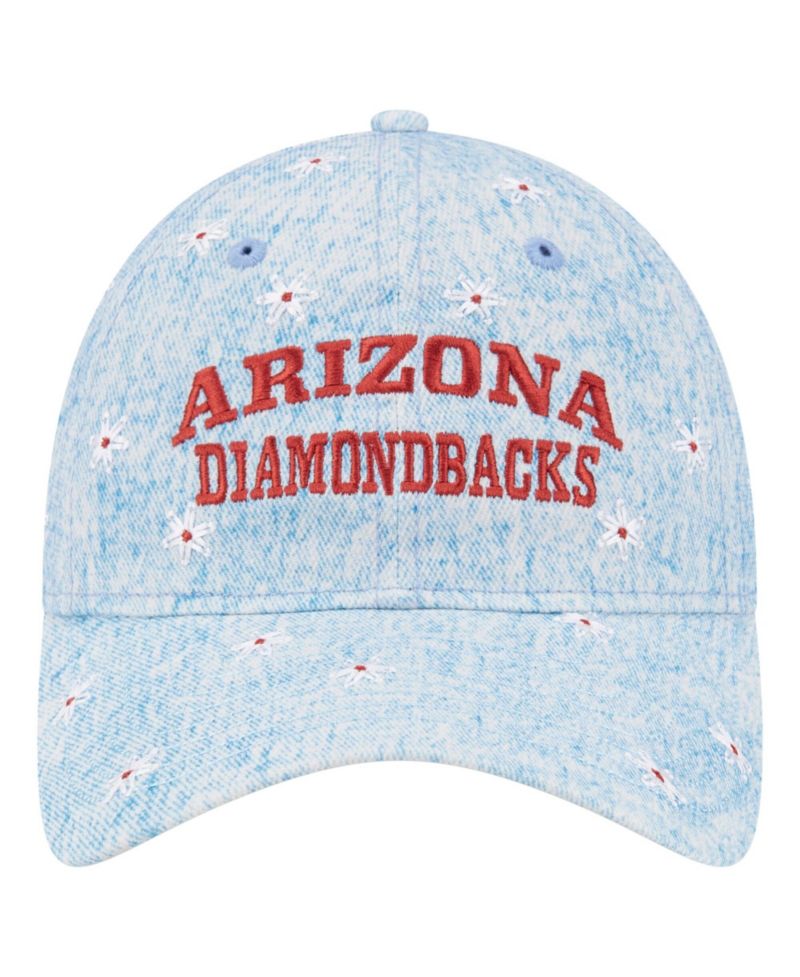 Women's Light Blue Arizona Diamondbacks Daisy All Over 9TWENTY Adjustable Hat