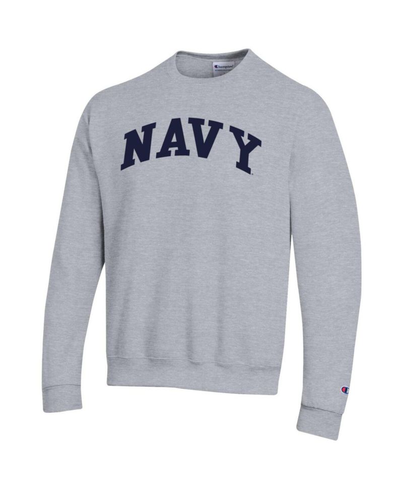 Men's Navy Midshipmen Basic Arch Fleece Pullover Sweatshirt