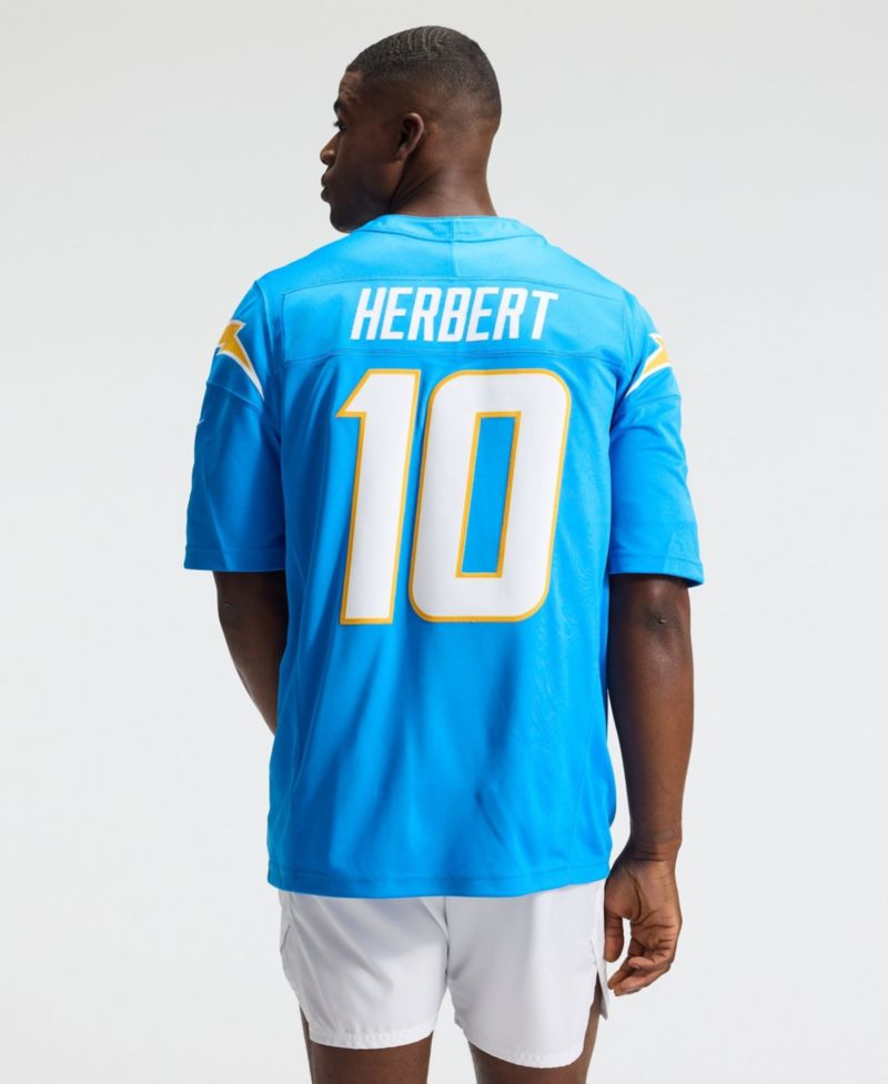 Men's Justin Herbert Powder Blue Los Angeles Chargers Vapor F.U.S.E. Stitched Limited Jersey