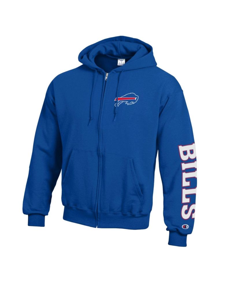 Men's Buffalo Bills Powerblend Fleece Full-Zip Relaxed-Fit Hoodie