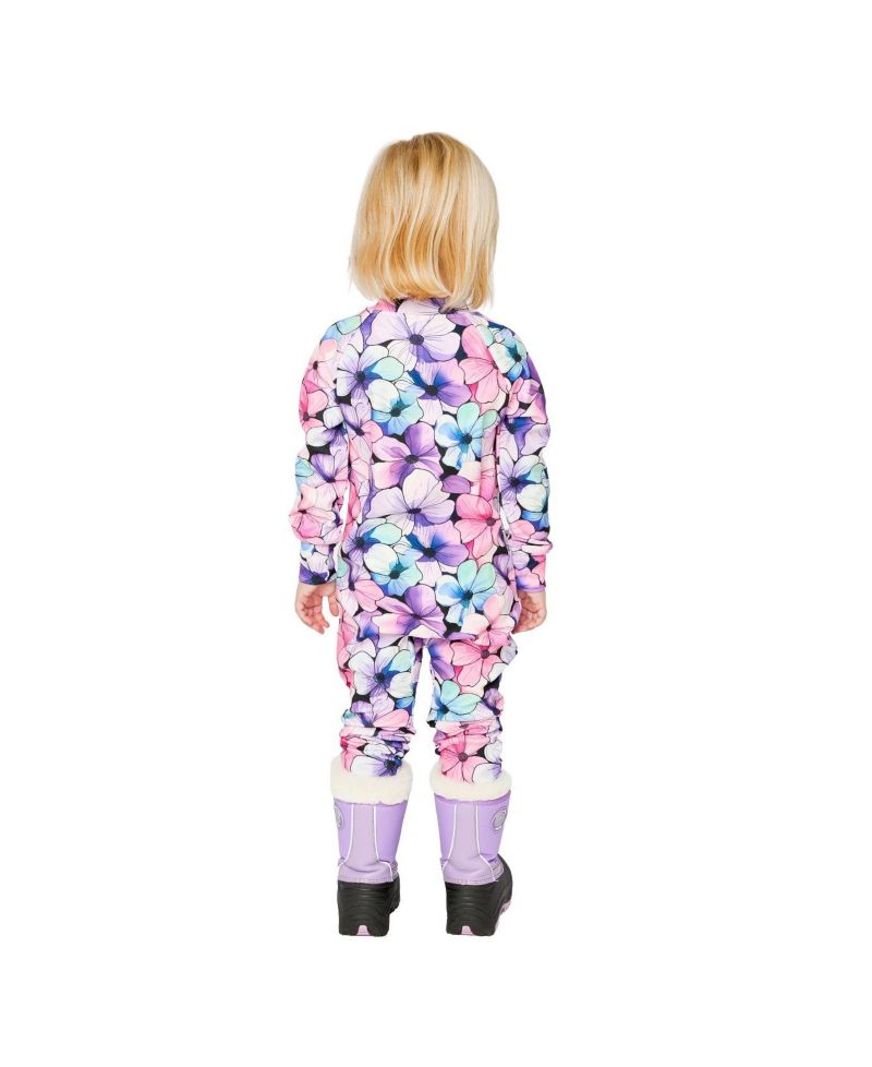 Baby Girl ( 6M to 24 M ) One Piece Thermal Underwear Floral Print