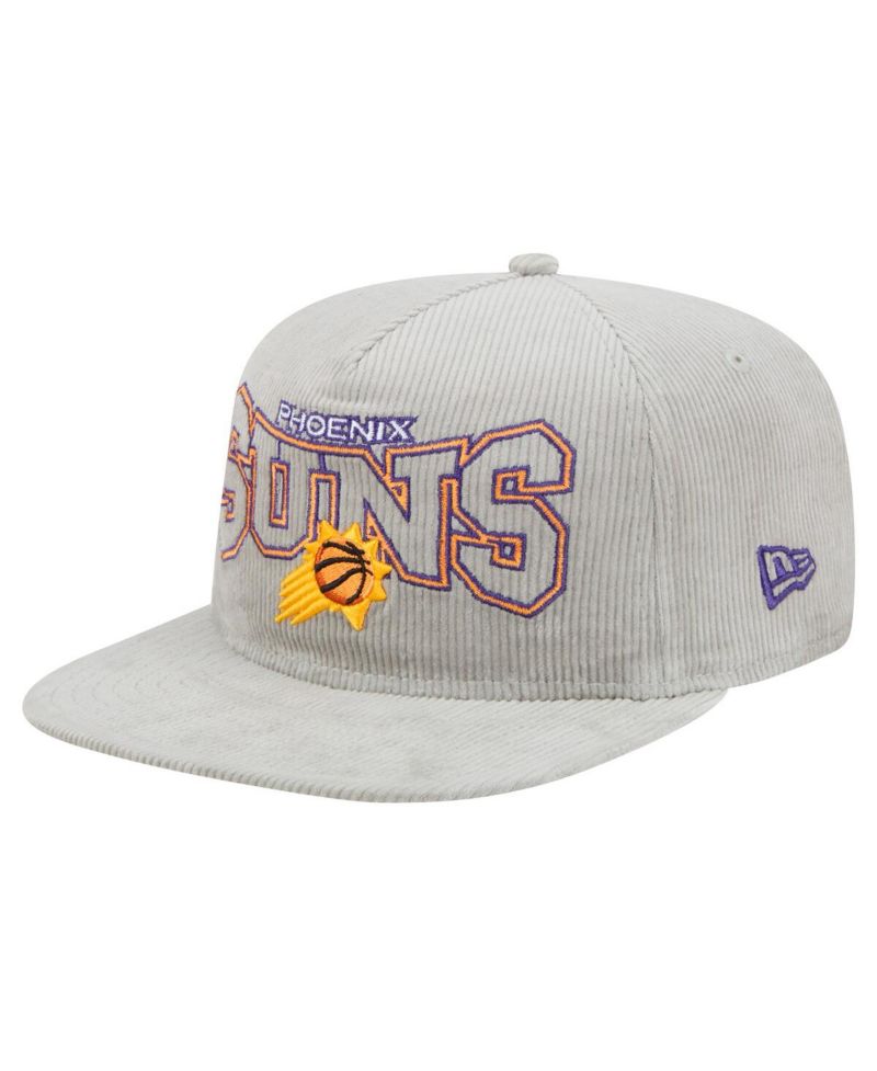 Men's Gray Phoenix Suns Throwback Corduroy Golfer Snapback Hat