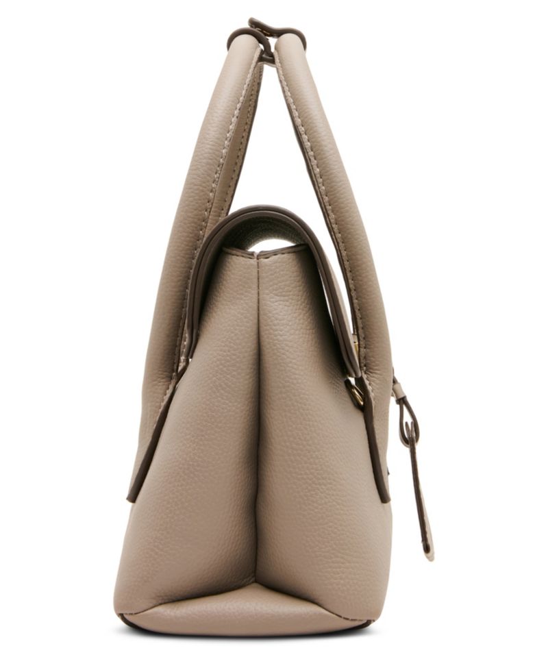 Medium Turn-Lock Convertible Strap Satchel Handbag