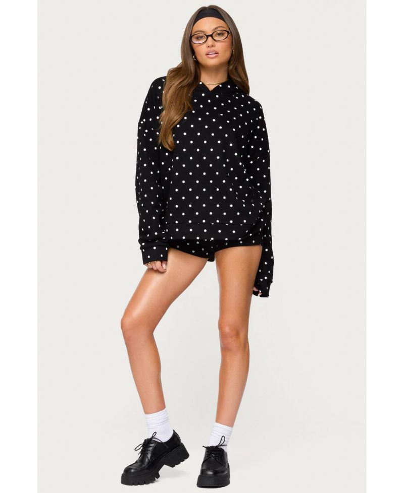 Women's Chelsie Polka Dot Foldover Shorts