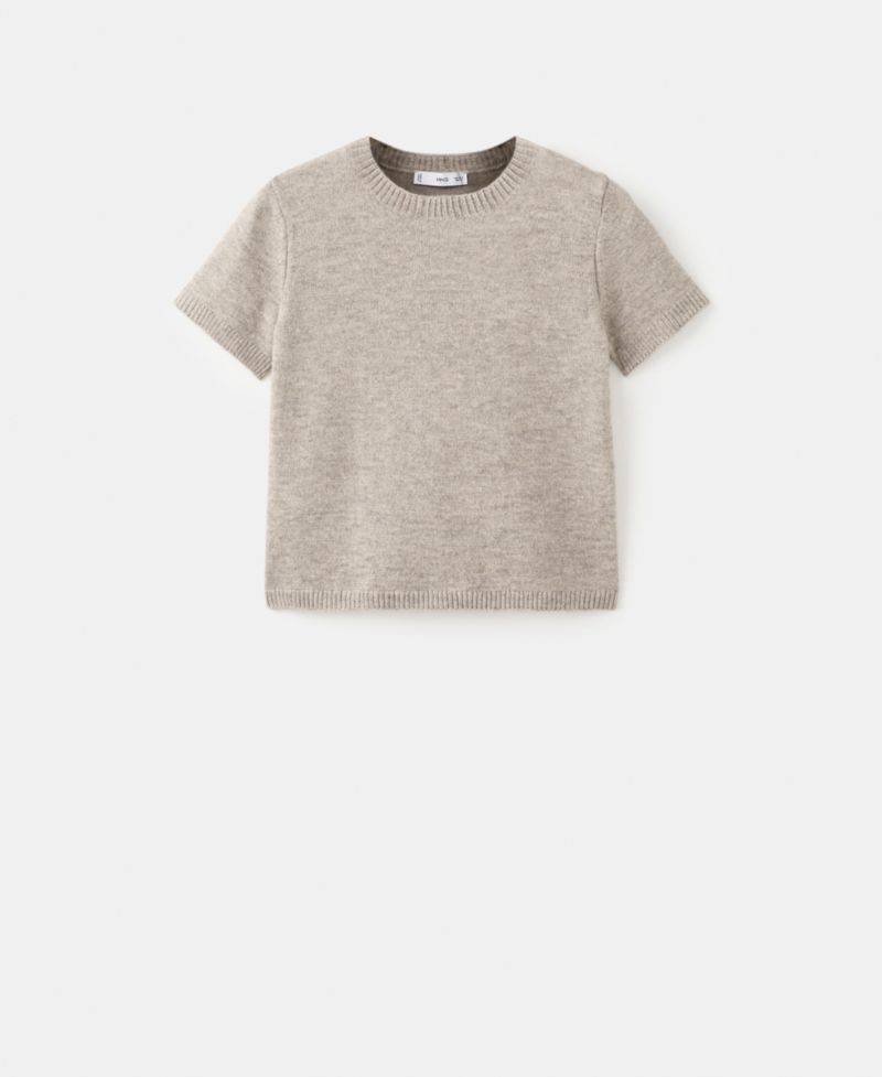 Women's Short-Sleeved Knitted Sweater