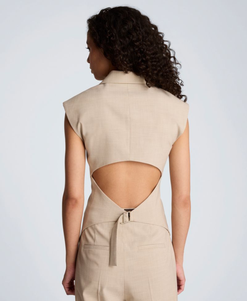 Women's Open Back Strap Vest