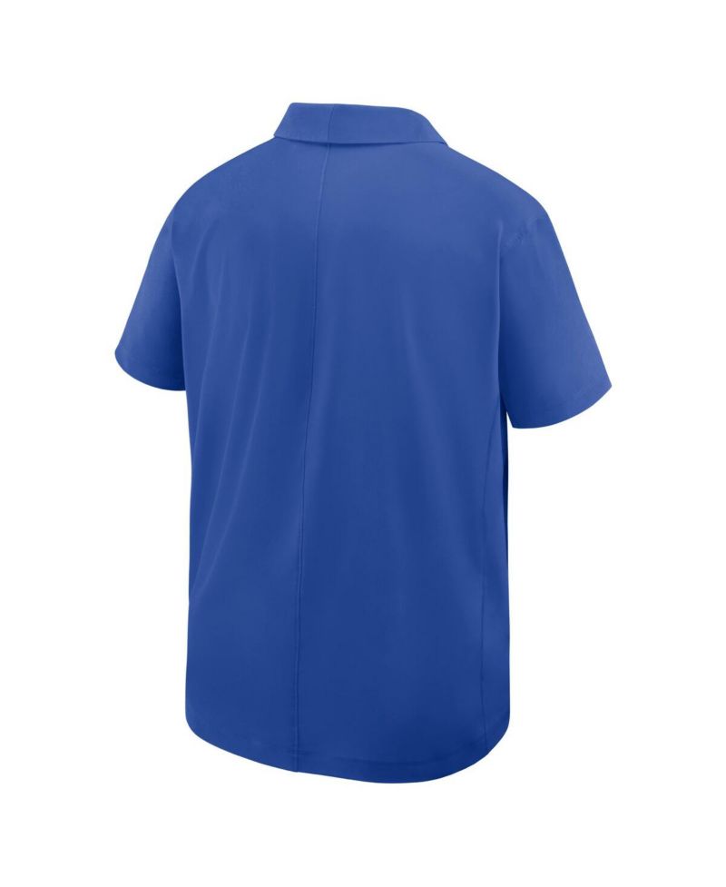 Men's Royal Boise State Broncos Woven Polo Shirt