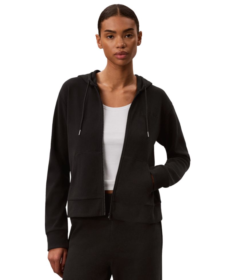 Women's Loose-Fit Icon Sport Waffle Full-Zip Hoodie