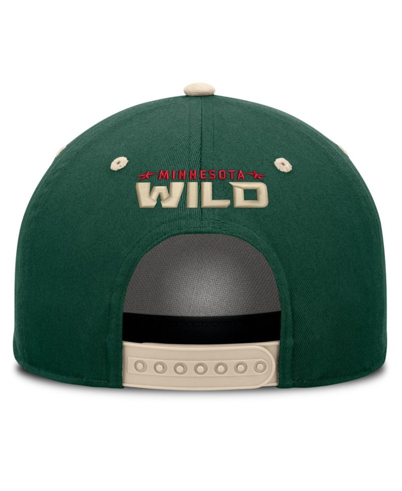 Men's Green/Cream Minnesota Wild Fundamental Power Play A-Frame Adjustable Hat