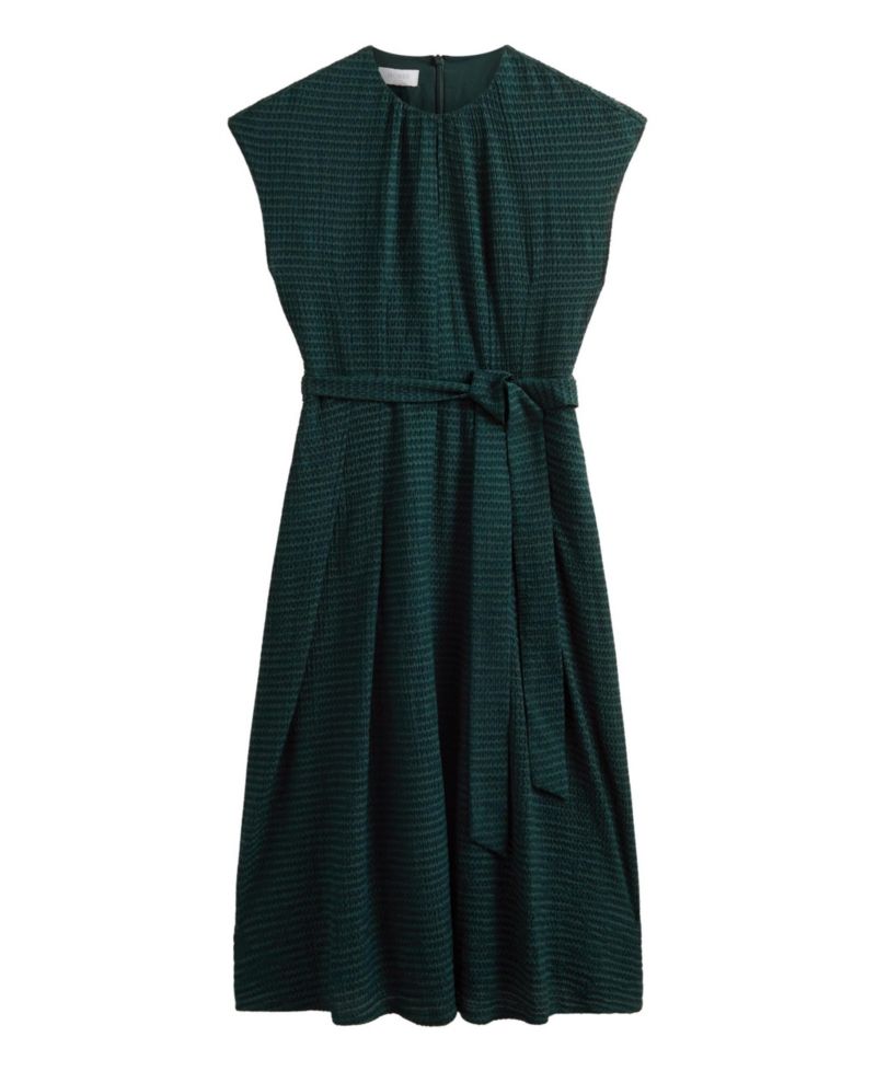 Women's Viviene Textured Tie Waist Midi Dress