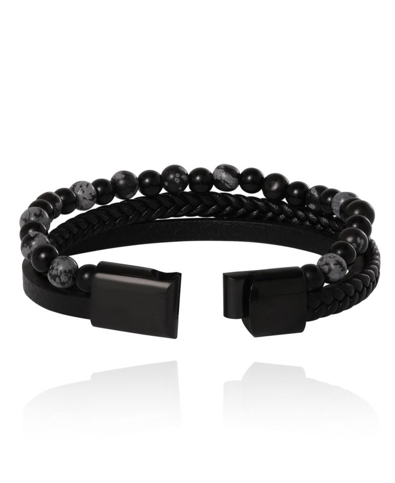 Braided and Beaded Bracelet - 8.5''