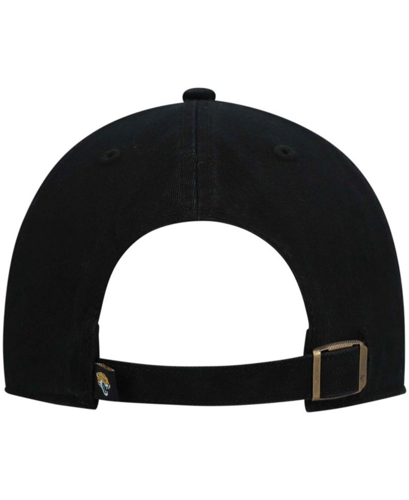 Men's Black Jacksonville Jaguars Clean Up Script Adjustable Hat