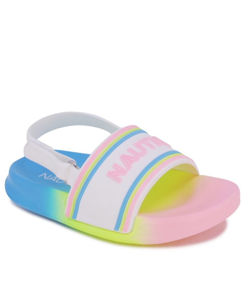 Toddler and Little Girls Luz Slide Sandals