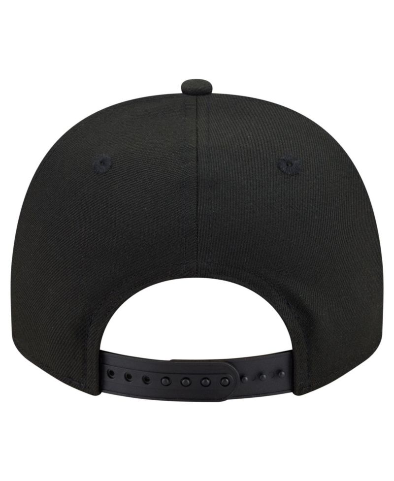 Men's Black Texas Rangers Motion A-Frame 9FIFTY Snapback Hat