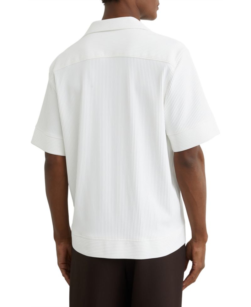 Men's Odessa Ribbed Cuban-Collar Shirt