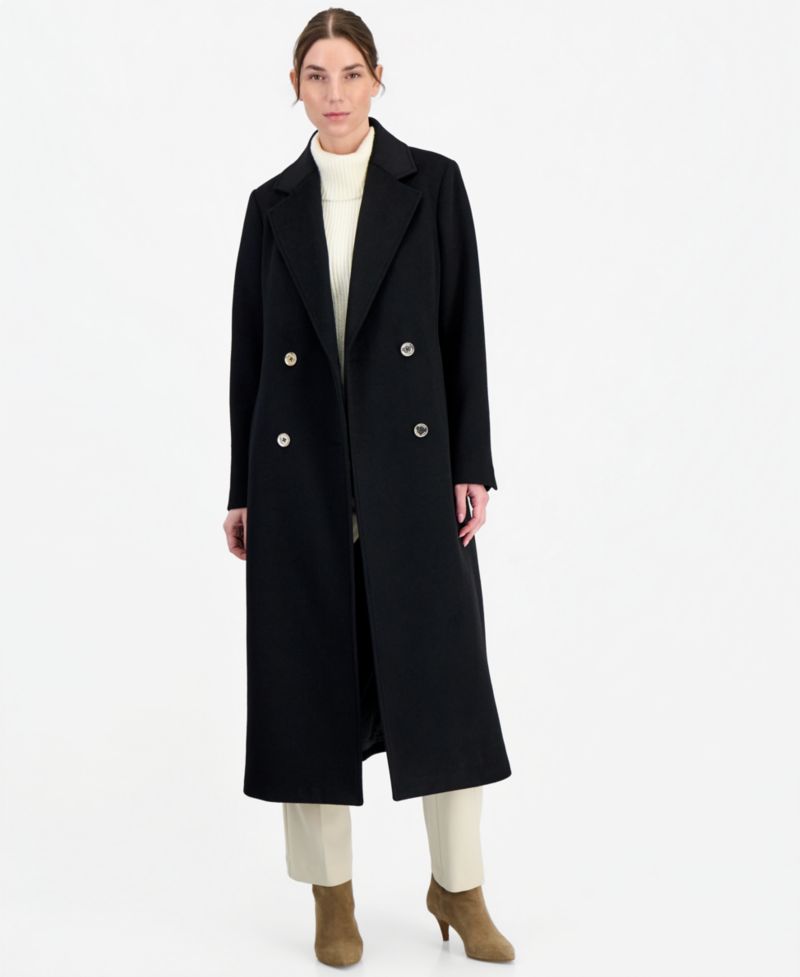 Women's Double-Breasted Maxi Coat