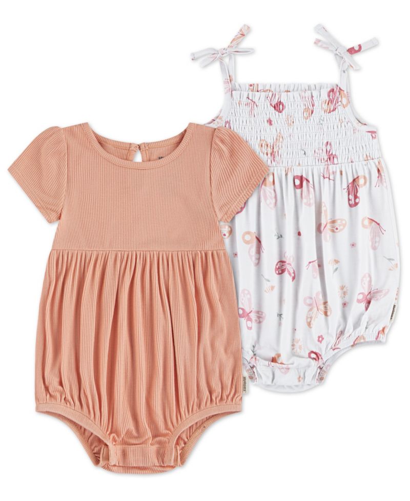 Baby Girls' Romper, 2-Pack