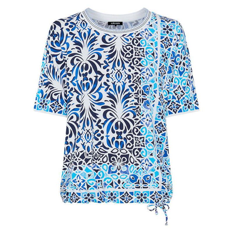 Women's Panneaux Tile Print T-Shirt