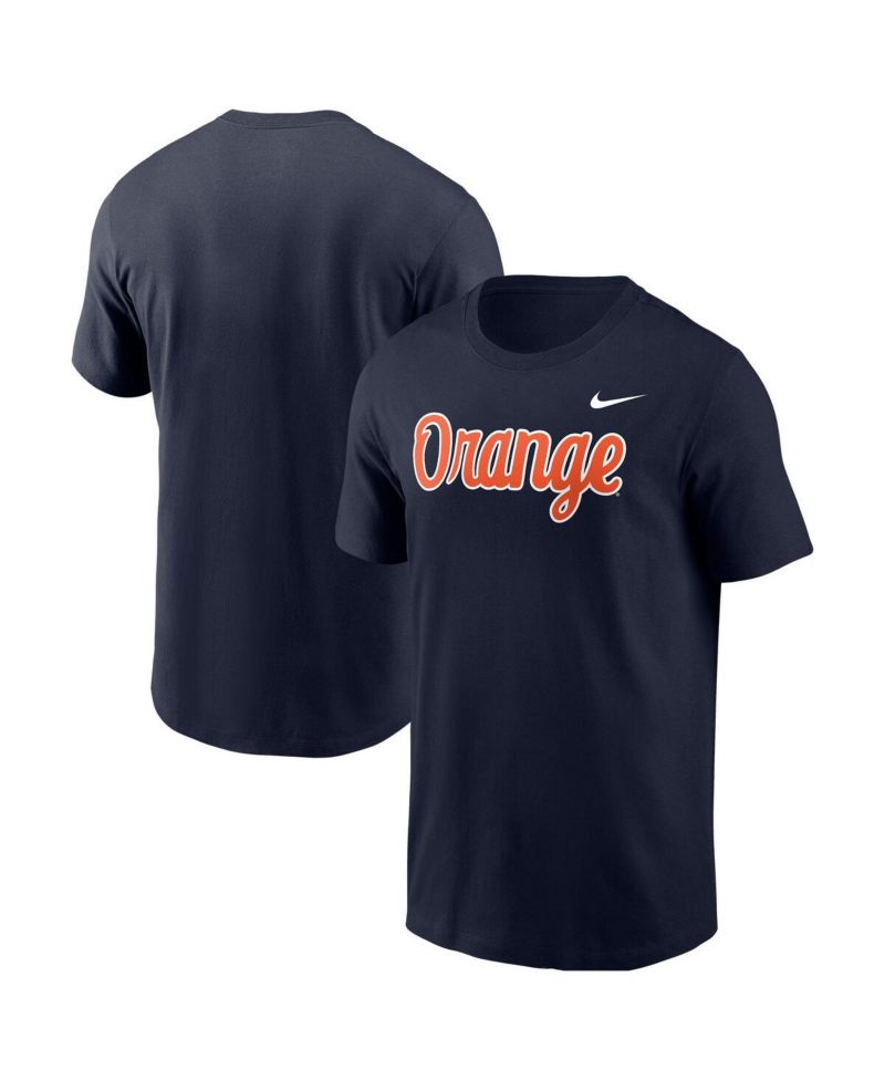 Men's Navy Syracuse Orange Script T-Shirt