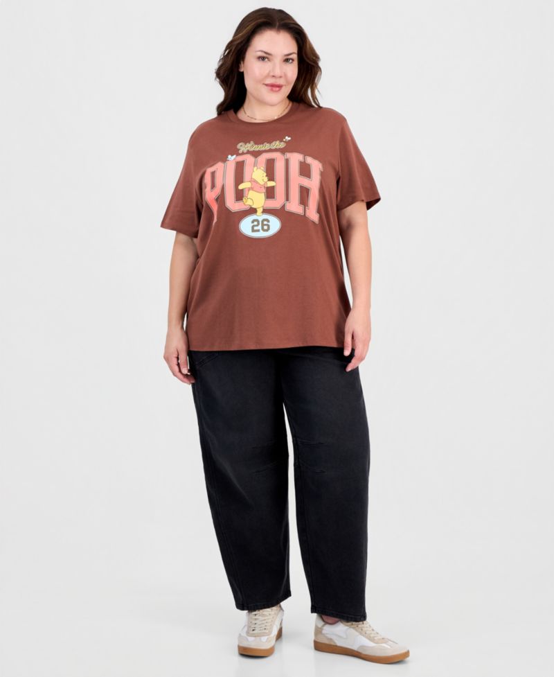 Plus Size Pooh 86 Tee Graphic Short-Sleeve T-Shirt