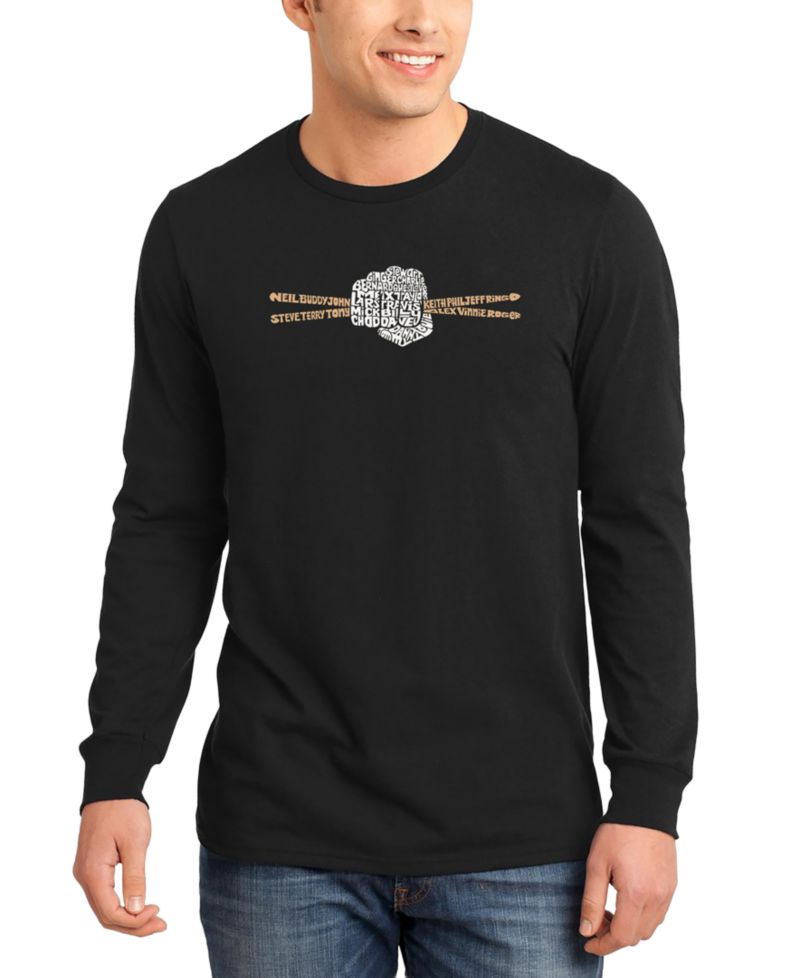 Men's Drumsticks Word Art Long-Sleeve T-Shirt