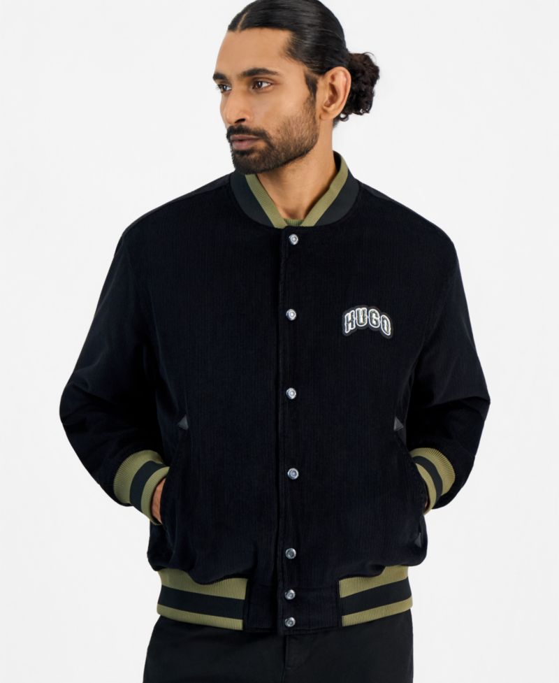 HUGO by Men's Berono Varsity Corduroy Jacket