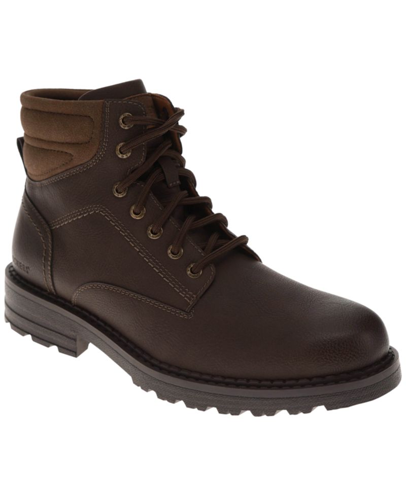 Men's Telford Rugged Lace-Up Round-Toe Boots