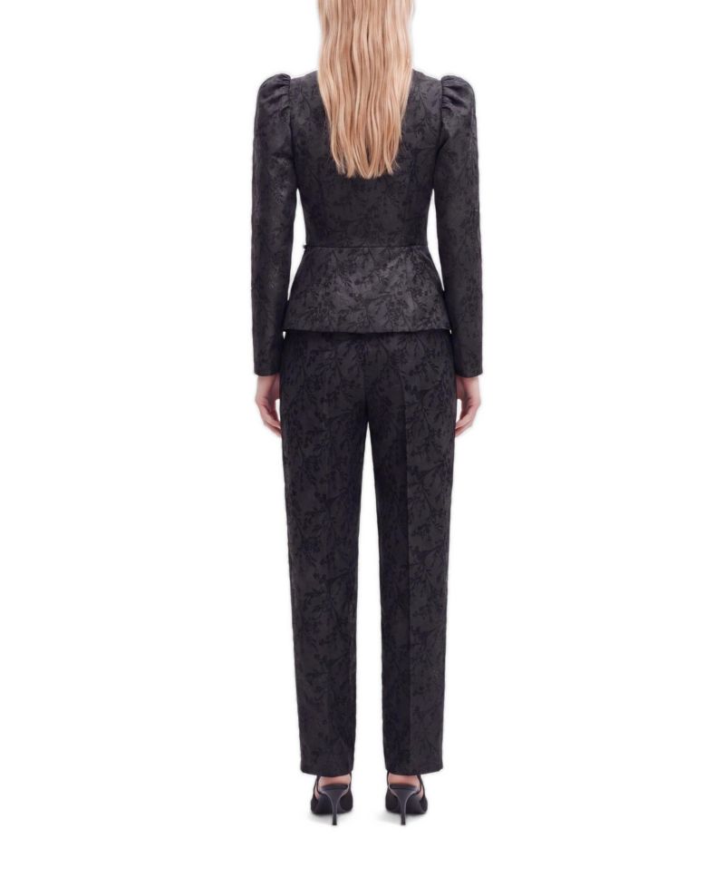 Women's Balloon Sleeve Jacquard Jacket
