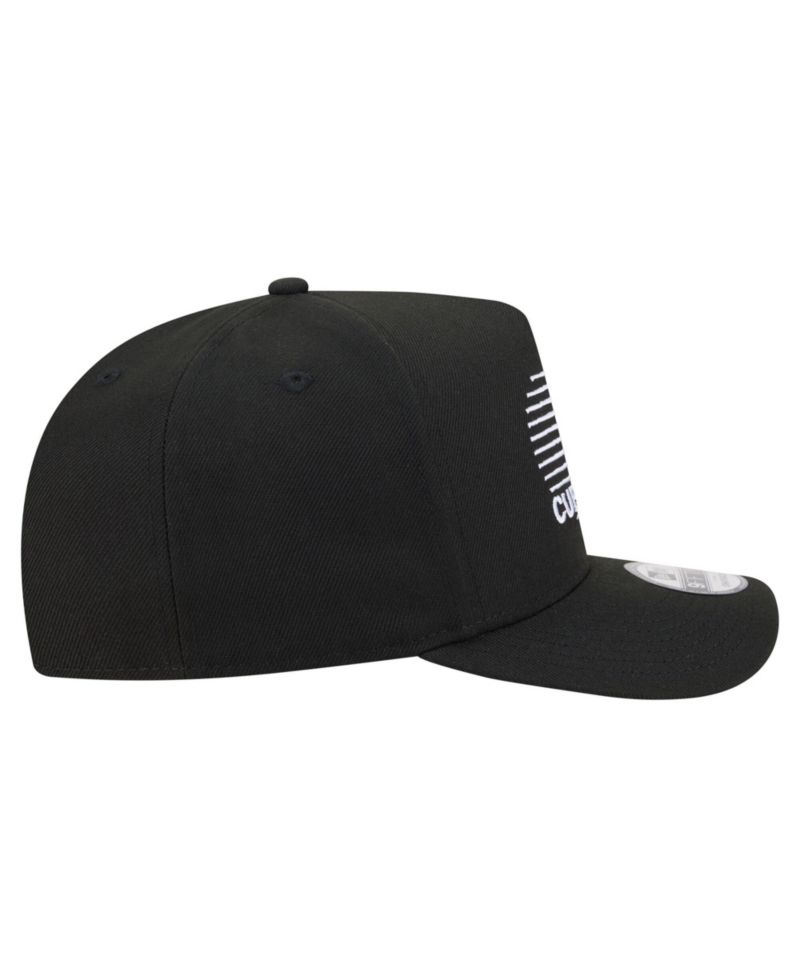 Men's Black Chicago Cubs Motion A-Frame 9FIFTY Snapback Hat