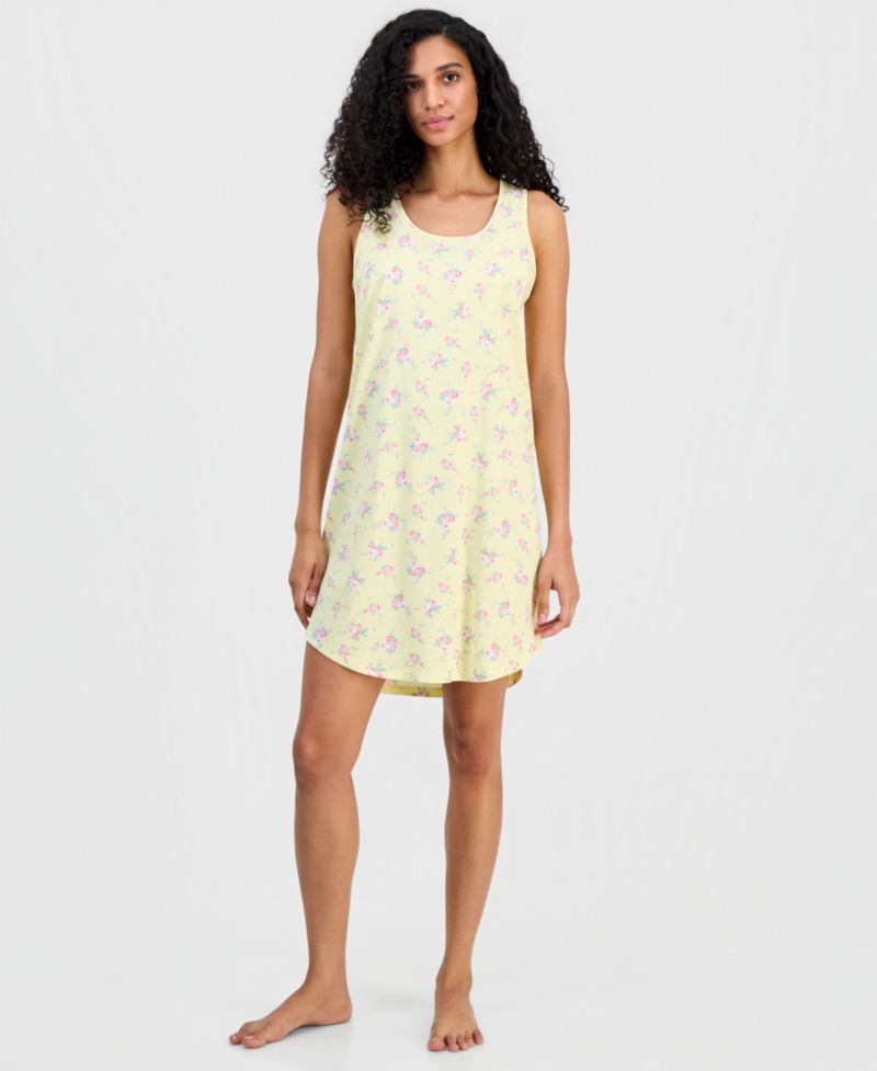 Women's Printed Jersey Tank Sleepshirt