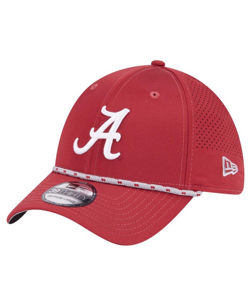 Men's Crimson Alabama Crimson Tide Rope 39THIRTY Flex Hat