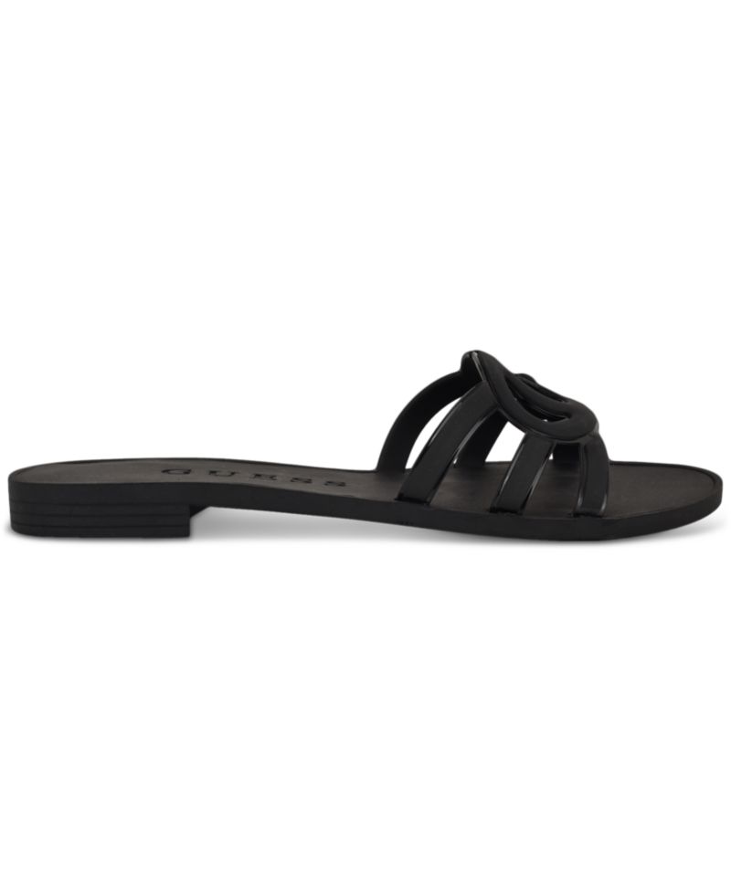Women's Elyho Jelly Cutout Logo Flat Sandals