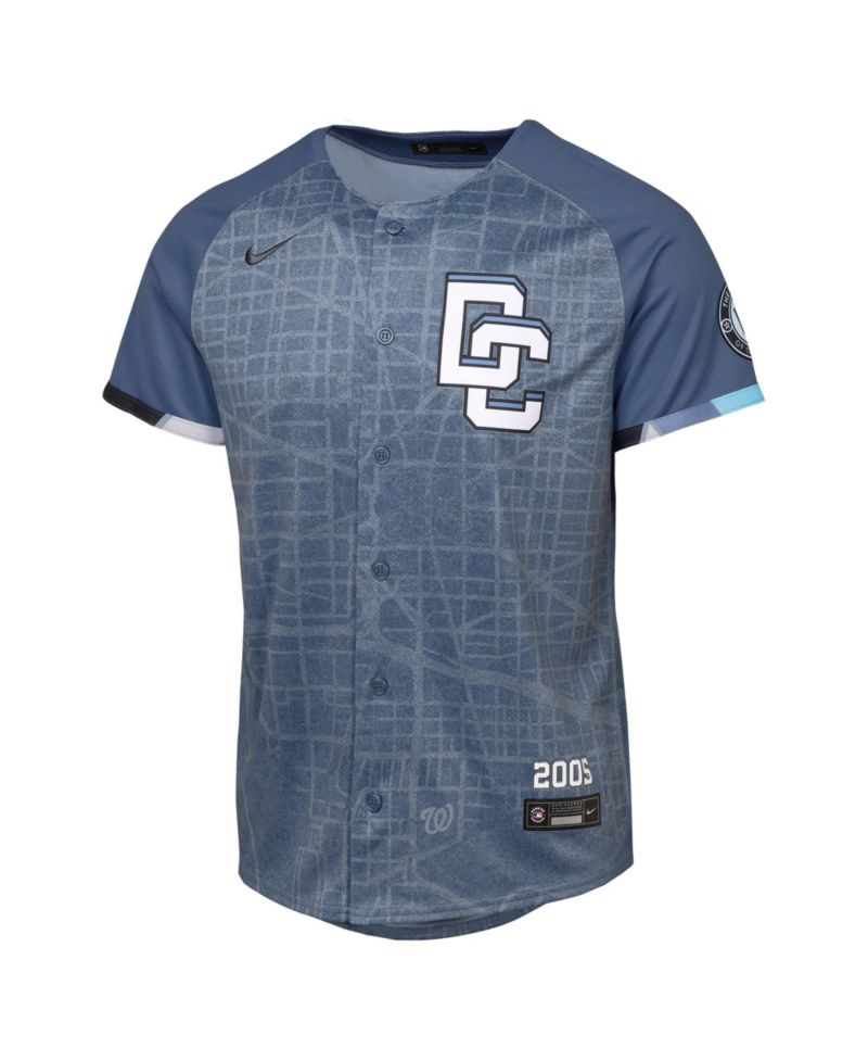 Big Boys and Girls C.J. Abrams Blue Washington Nationals 2025 City Connect Limited Player Jersey