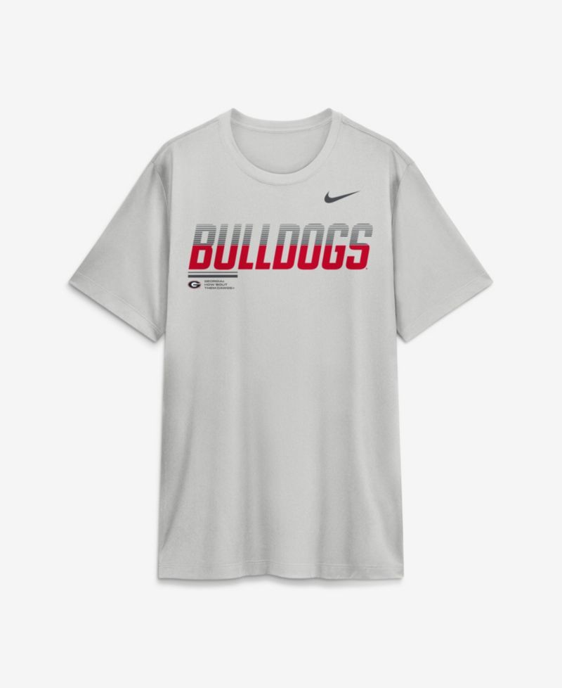 Men's Gray Georgia Bulldogs Sideline Legend Dri-FIT T-Shirt