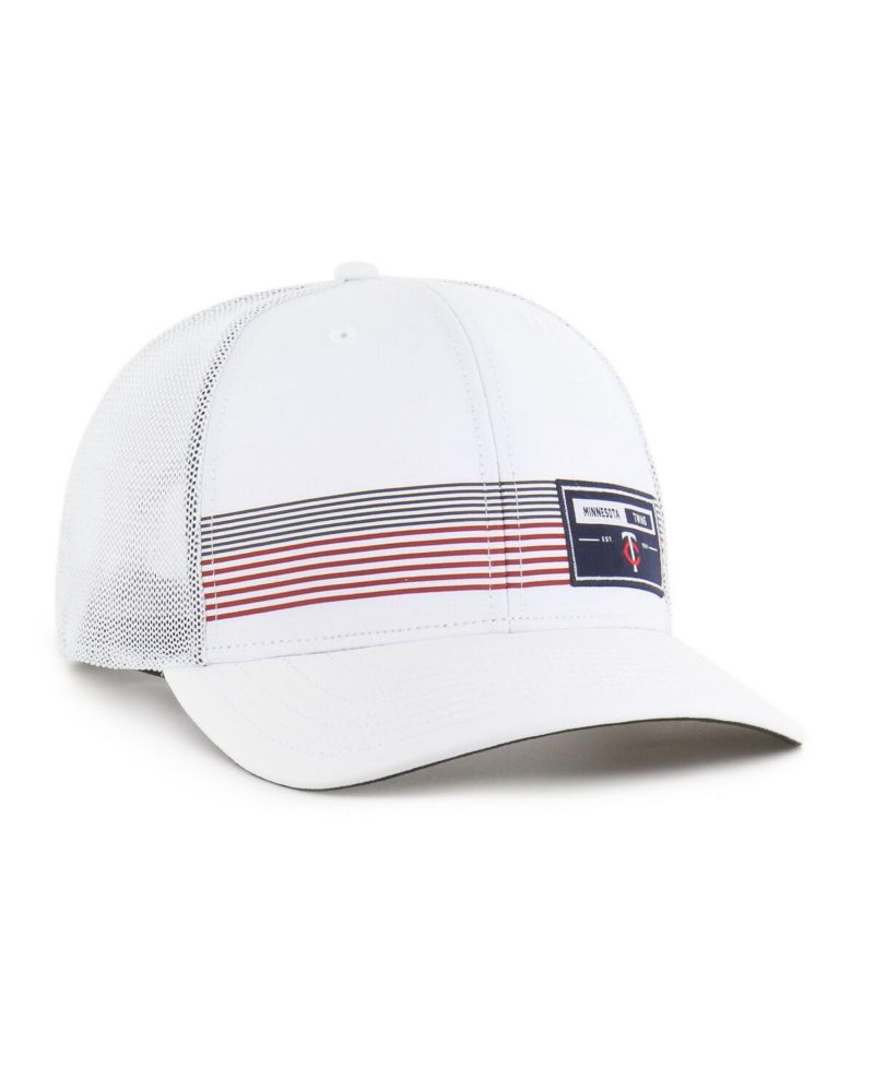 Men's White Minnesota Twins Rangefinder Brrr Trucker Adjustable Hat