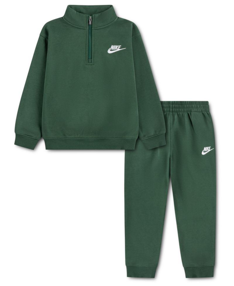 Boys' 2T-7 Logo Detail Sweatshirt and Pants, 2-Piece Set