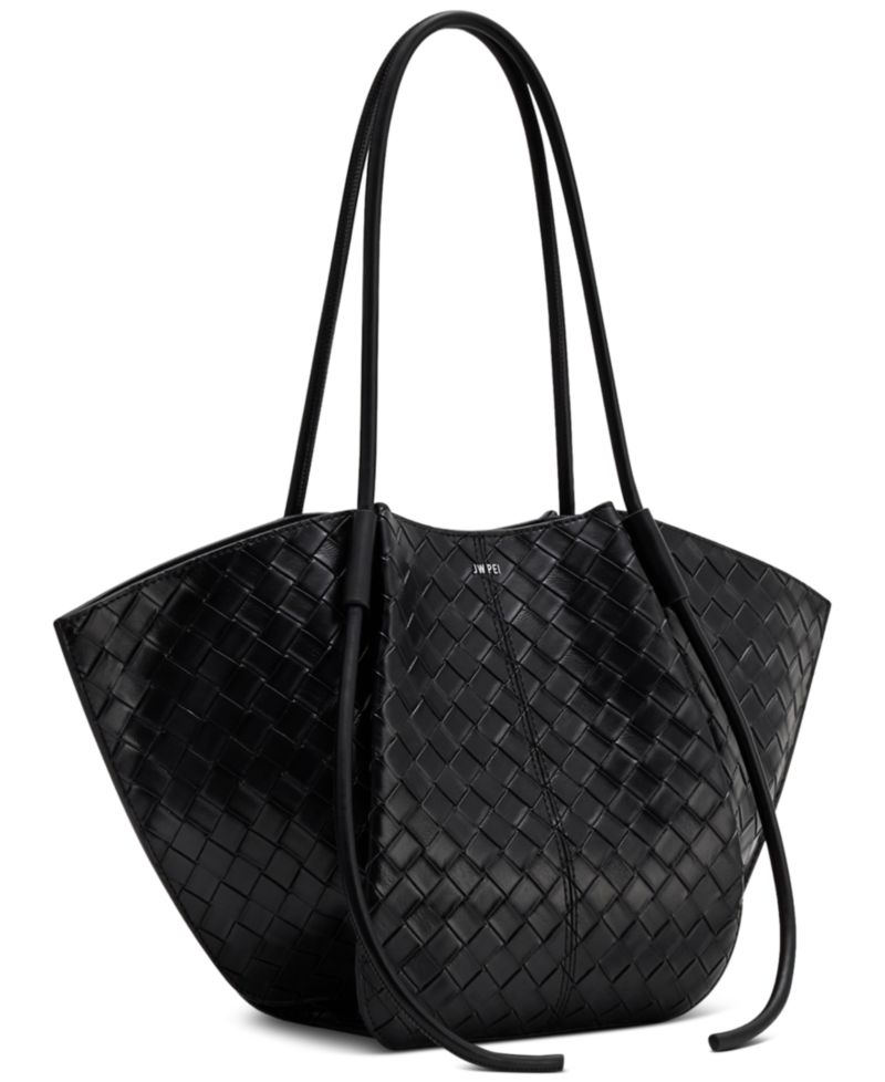 Nala Wide Weave Tote Handbag